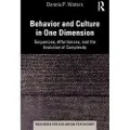 Taylor & Francis Ltd Behavior and Culture in One Dimension