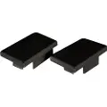 SOLAR PLUS Endestykke Art Low Sort 2 stk., til E-7504024 Profil Art Low 2m Sort PROFESSIONEL