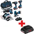 Bosch Gsr+gst+gks+gsa+gdx+3x4ah Slagboresett Med Veske