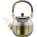 Bodum ASSAM BAMBOO 1 Liter Te-forbereder Transparent, Sort, Bambus