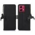 Mtp Products Motorola Moto G84 Lommebok-deksel i Lær med RFID - Svart