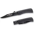 Antonini Old Bear Total Black XS foldekniv, aluminium collar
