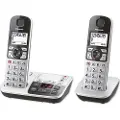 Panasonic KX-TGE522GS - Trådløs telefon - svarersystem med anrops-ID - DECT - treveis anropskapasitet + ekstra håndsett