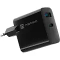 Natec Ribera Gan 45w Usb-a-og Usb-c-vegglader