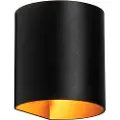 QAZQA Smart vegglampe sort med messing inkl. Wifi G9 - Sabbio