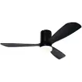 QAZQA Smart takvifte svart 132 cm inkl. LED dimbar med fjernkontroll - Sofia