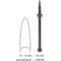Schwalbe Schwalb slangeløs ventil, 100 mm (svart, sett med 2)