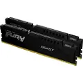 Kingston FURY Beast - DDR5 - sett - 16 GB: 2 x 8 GB - DIMM 288-pin - 6000 MHz / PC5-48000 - CL30 - 1.4 V - ikke-bufret - on-die ECC - svart
