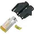EFB Elektronik H7642.4-100, RJ-45, Sort, Hankjønn, Rett, Cat6a, S/UTP (STP)