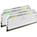 Corsair Dominator Platinum RGB - DDR5 - sett - 32 GB: 2 x 16 GB - DIMM 288-pin - 6200 MHz / PC5-49600 - CL36 - 1.3 V - hvit