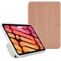 Pipetto Original Origami No1 - Lommebok for nettbrett - termoplast-polyuretan (TPU) - rosagull - for Apple iPad mini (6. generasjon)
