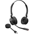 Jabra Engage 55 Stereo (Low Power) - Hodesett - on-ear - DECT - trådløs - USB-A via DECT adapter - Certified for Microsoft Teams - 9559-450-111-1