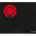 Bosch Serie | 6 PKF631FP3E - Keramisk komfyrtopp - 4 plater - Nisje - bredde: 56 cm - dybde: 49 cm fasettert front - svart