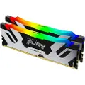 Kingston FURY Renegade RGB - DDR5 - sett - 32 GB: 2 x 16 GB - DIMM 288-pin - 6400 MT/s / PC5-51200 - CL32 - 1.1 V - ikke-bufret - on-die ECC