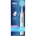 Oral-B Pro Sensitive Clean Pro 3, Voksen, Roterende vibrerende Tannbørste, Daglig stell, Sensitiv / Myk, Whitening, Hvit, 4 x 30 sec, Sensitive White