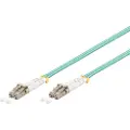 Goobay - Nettverkskabel - LC multimode (hann) til LC multimode (hann) - 2 m. - fiberoptikk - 50 / 125 my - OM3 - halogenfri - akvamarin