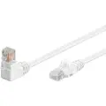 Goobay RJ45 U/UTP CAT 5e 90-graders Vinklet Nettverkskabel - 3m - Hvit