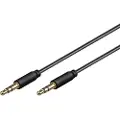 Goobay MiniJack 3.5mm Slim 3P - Bk - 0.5m