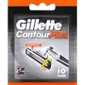 Gillette Contour Plus, Menn, Gillette, Contour Plus, Flerfarget, PEG-115M Peg-7M Peg-100 BHT, 10 stykker