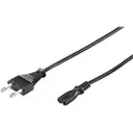 Microconnect - Strømkabel - Type C (hann) til power IEC 60320 C7 - AC 250 V - 2.5 A - 1 m - svart