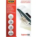 Fellowes Laminating Pouches Capture 125 micron - 125 mikroner - 100-pack - glanset - 60 x 90 mm lamineringspunger