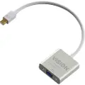Vision Techconnect - Video adapter - Mini DisplayPort (hann) til HD-15 (VGA) (hunn) - 22 cm - hvit