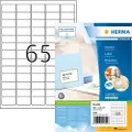 Herma Premium - Papir - matt - permanent selv-adhesiv - kraftig hvitt - 38.1 x 21.2 mm 6500 etikett(er) (100 ark x 65) laminerte adresseetiketter
