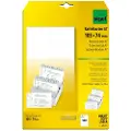 Sigel - Hvit - A7 (74 x 105 mm) - 185 g/m² - 160 kort (20 ark x 8) indekskort