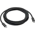 Apple Thunderbolt 4 Pro - USB-kabel - 24 pin USB-C (hann) til 24 pin USB-C (hann) - USB 3.1 Gen 2 / Thunderbolt 3 / Thunderbolt 4 - 3 m - støtte for kjedekopling - svart