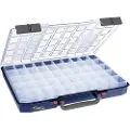 Raaco CarryLite 55, Verktøy boks, Polykarbonat (PC), Polypropylen, Blå, Gjennomsiktig, 10 kg, Hengsel, 413 mm