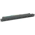 EFB Elektronik 37595SW.2, RJ-45, Cat3, U/UTP (UTP), Sort, Rackmontering, 1U