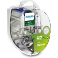 Philips LongLife EcoVision 12972LLECOS2 Lengre levetid, 55 W, 12 V, H7, 3100 K, 2 stykker
