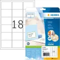 Herma Premium - Selv-adhesiv - matt hvit - 63.5 x 46.6 mm 450 etikett(er) (25 ark x 18) adresselapper