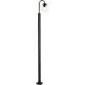 QAZQA Moderne lanterne sort med klart glass 200 cm IP44 - Sfera