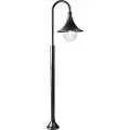 QAZQA Smart utendørslykt svart 125 cm IP44 inkl. Wifi A60 - Daphne