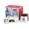 Evolis Badgy 100 - Plastkortskriver - farge - fargesublimering/termooverføring - CR-80 Card (85.6 x 54 mm) - inntil 225 kort/time (mono) / inntil 80 kort/time (farge) - kapasitet: 40 kort - USB 2.0