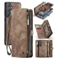 CASEME Samsung Galaxy A55 Caseme 008 2-i-1 Multifunksjonell Lommebok-deksel - Brun