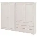 Loft 24 Loft24Highboard Minik 4 dører/3 skufferHvitSkapFra Homeroom