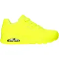 SKECHERS for woman. 73667 Shoes Uno yellow (37), 3 to 5 cm, Laces, Casual