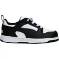 Puma Rebound V6 Lo Kids'Sneakers, Shoes, White/Black, 31