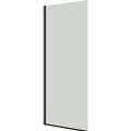 Dansani D101-03 fast væg 197,5 x 97-99 cm sort/klart glas