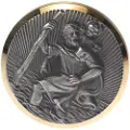 HP Autozubehör Christophorus-mærkat (Ø) 43 mm Guld, Sølv