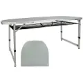 Aktive Height Adjus Folding Camping Table With Mesh Bord
