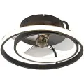 QAZQA Takvifte svart 46,5 cm inkl. LED med fjernkontroll - Kees