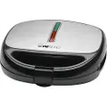 Clatronic ST/WA 3670 - Sandwichmaskin / vaffelmaskin / grill - 800 W - svart/inox