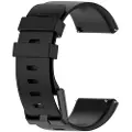 24hShop Silikonband til Fitbit Versa / Versa 2/ Versa Lite - Svart S