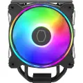 Cooler Master Hyper 212 HALO - Prosessorkjøler - (for: LGA1156, LGA1155, LGA1150, LGA1151, AM4, LGA1200, LGA1700, AM5) - aluminium - 120 mm - svart