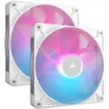 Corsair iCUE Link RX140 RGB Twin Starter Kit - Kabinettvifte - 140 mm - hvit (en pakke 2)