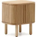 Kave Home Kave HomeMailen nattbord i askfinér med naturfarget overflate 50 x 55 cmBrunNattbordFra Homeroom
