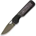 Kizer Cutlery Militaw, Black Titanium/Purple Haze Fatcarbon